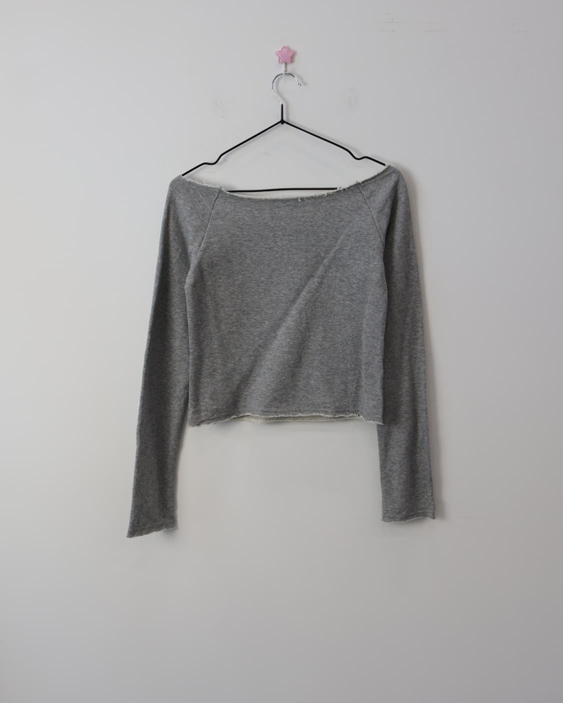 OZOC Studded Zipper Off-Shoulder Top 상품이미지3