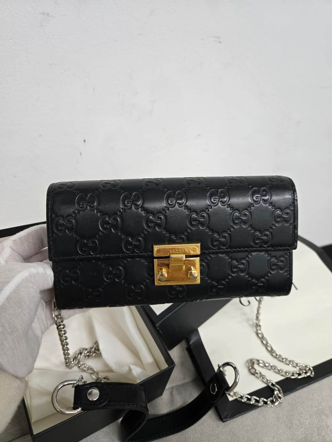 [보증서 정품] 구찌 패들락 체인 장지갑 상품이미지4