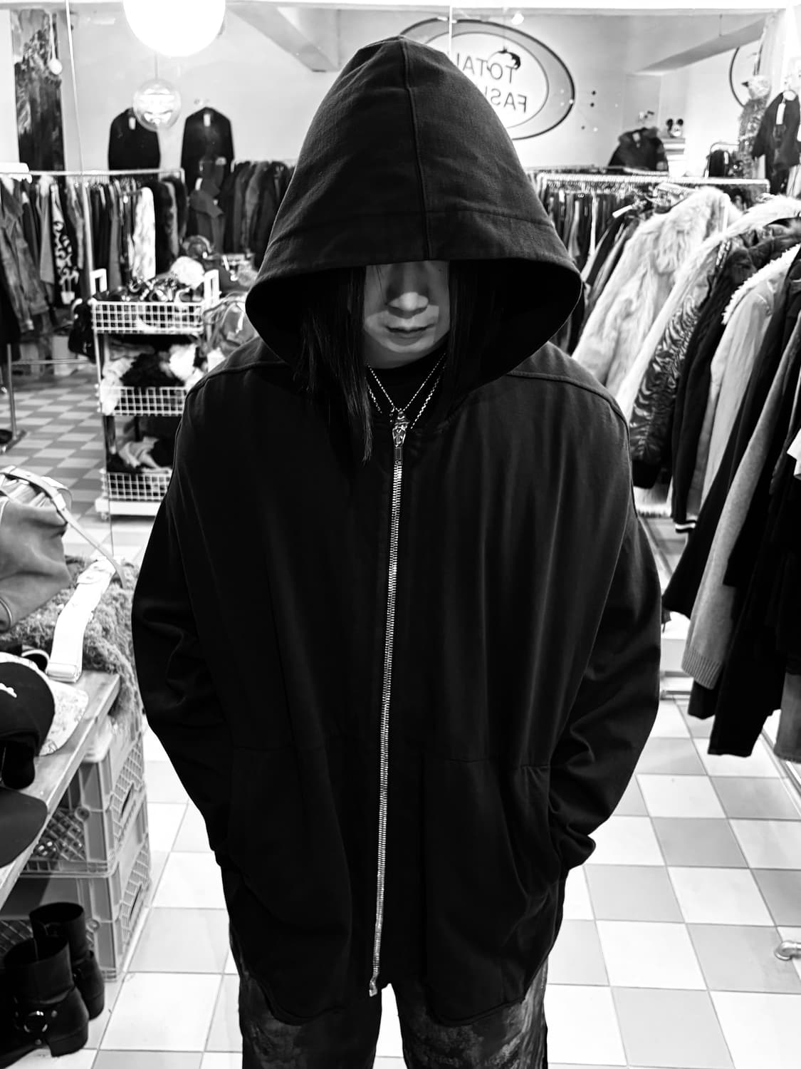 TTF✳️릭오웬스 오버핏 후드집업 상품이미지3