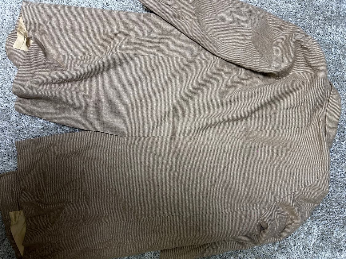 일제 미쓰코시 울 체크코트 사이 105 상품이미지6