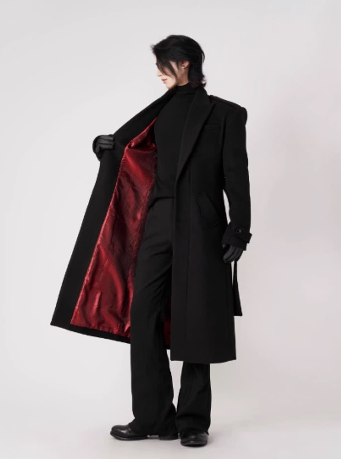 발리톤 / 패딩 숄더 버클 울 코트 / L ( 105) 상품이미지5