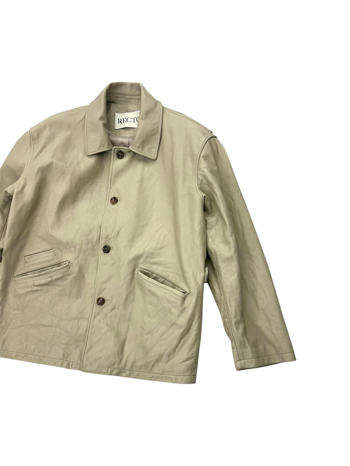 렉토 25SS 빈티지 워싱 레더 초어 가죽 자켓 상품이미지2