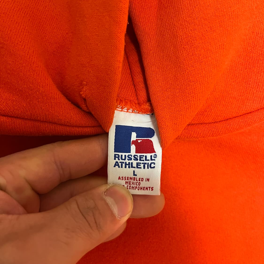 [L] 90s 빈티지 러셀 후드티 오렌지 상품이미지2