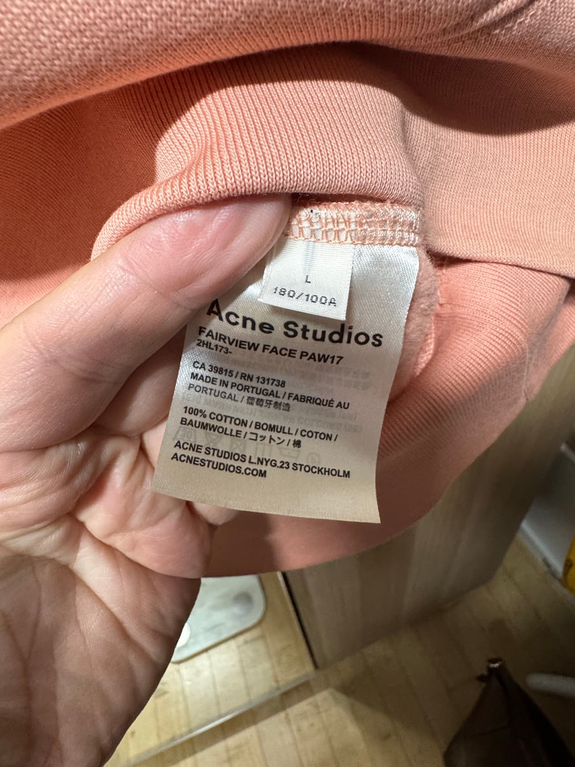 아크네 스튜디오 페어뷰 맨투맨 L 상품이미지3