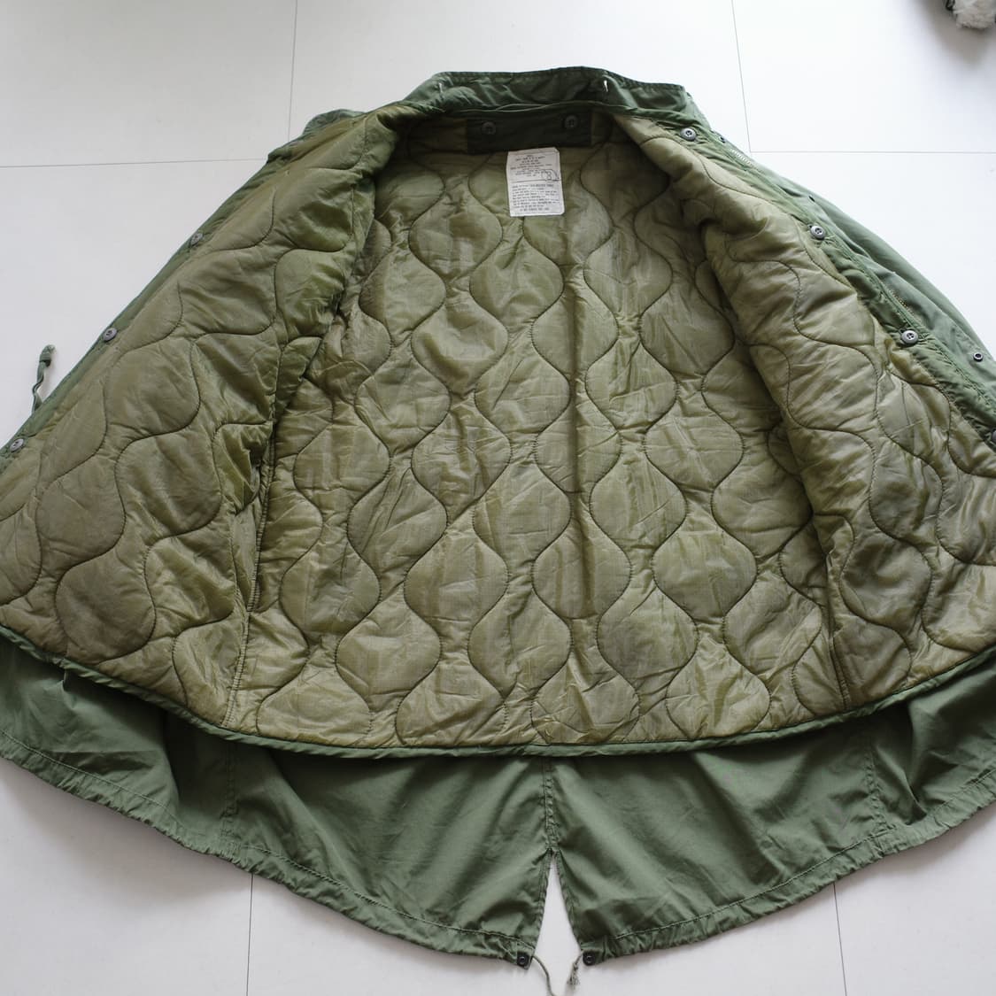 80s 미군 오리지널 M65 피쉬테일 파카 풀세트 미디움 상품이미지6