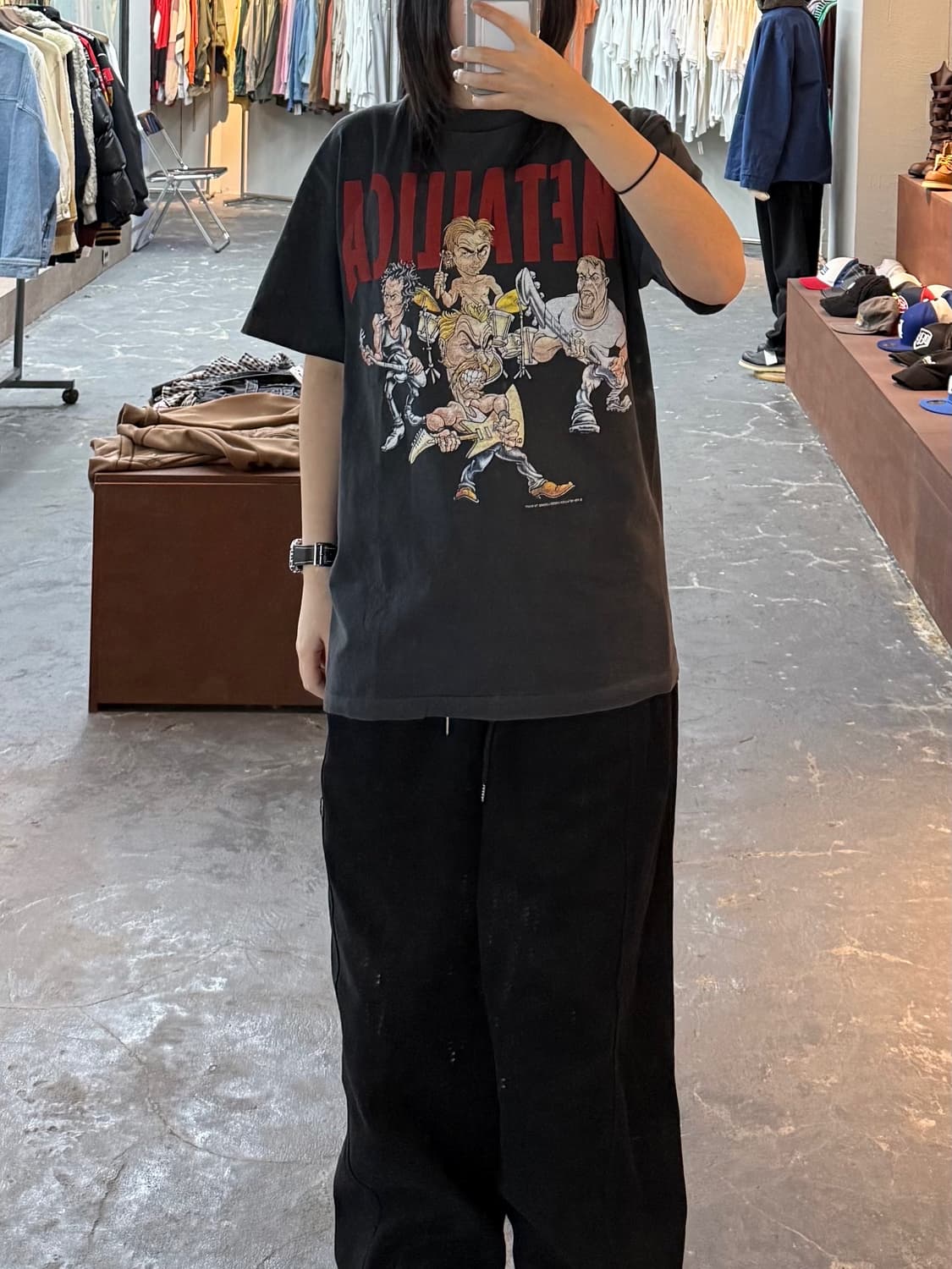 메탈리카 밴드 캐리커쳐 반팔 H1313 상품이미지1