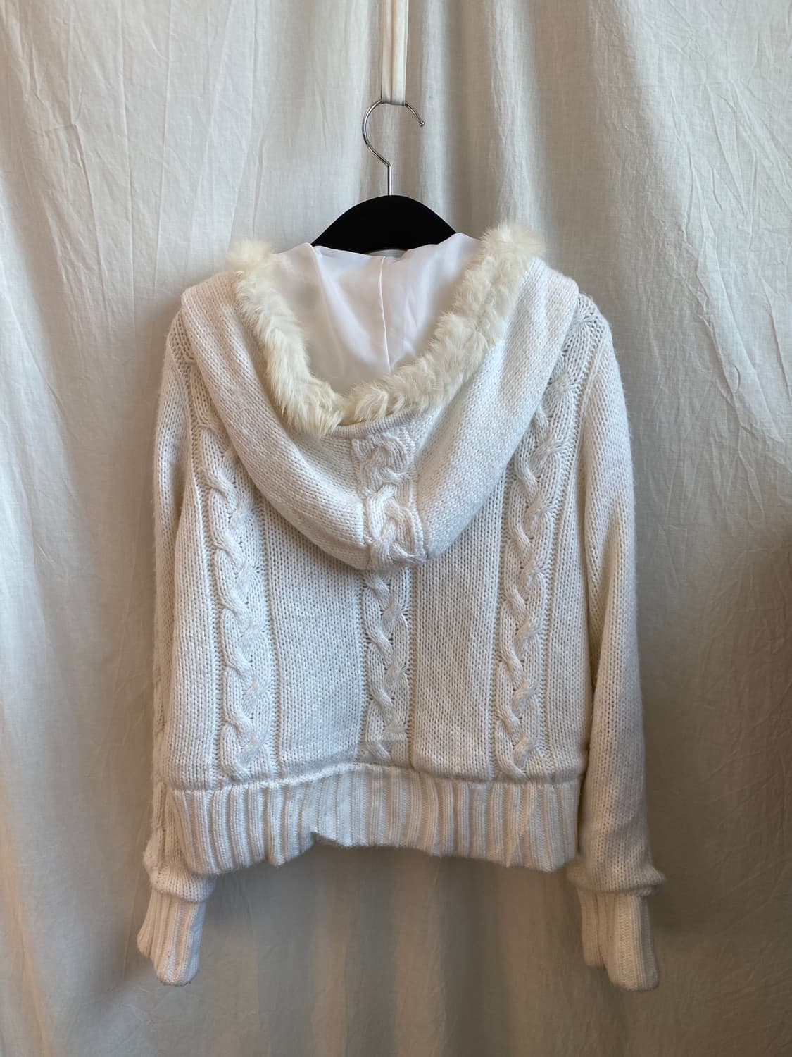 CECIL MCBEE 화이트퍼집업자켓(M) 상품이미지8