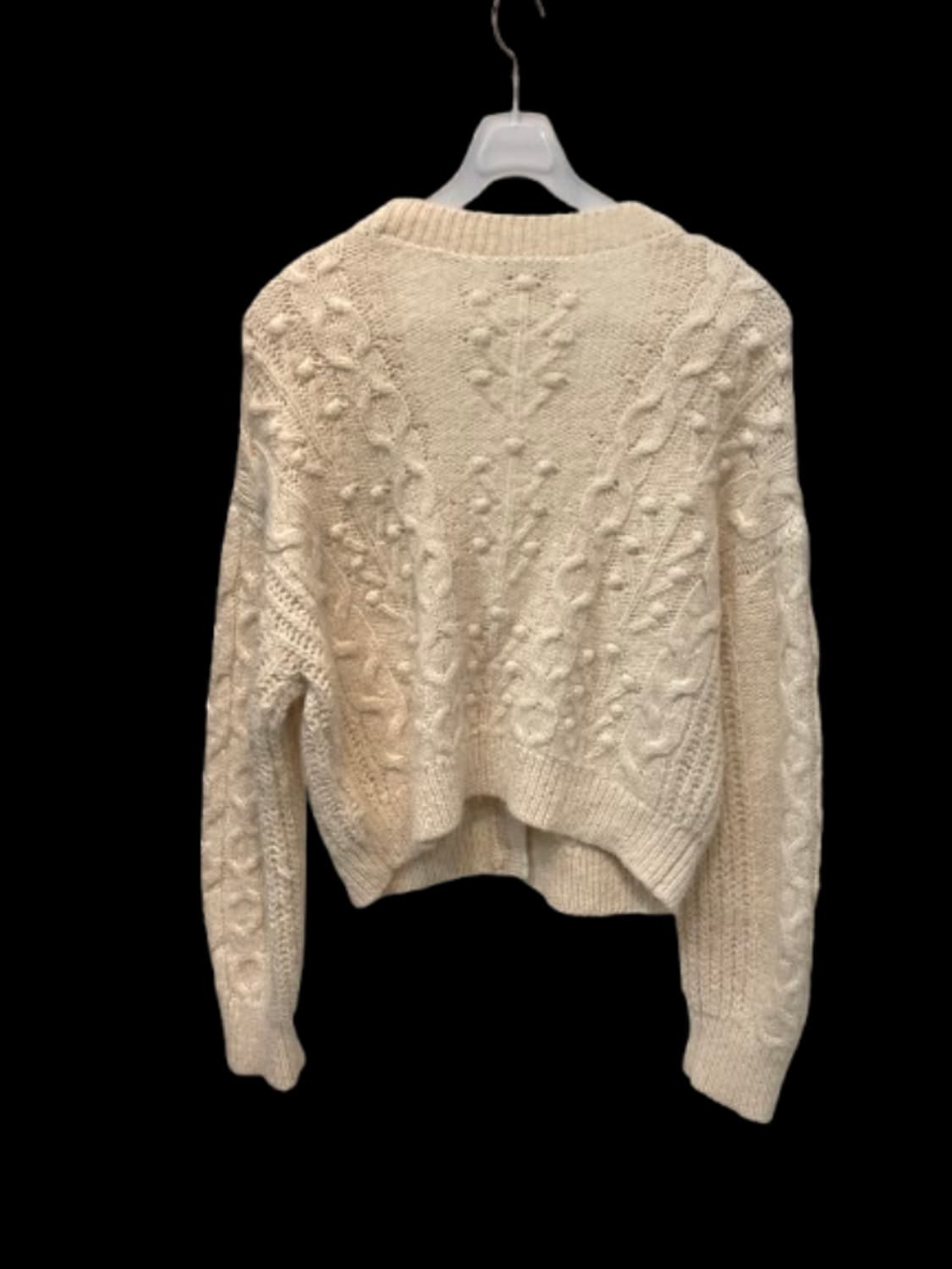 앤아더스토리즈 아이보리 꽈배기 니트 가디건 M 상품이미지3