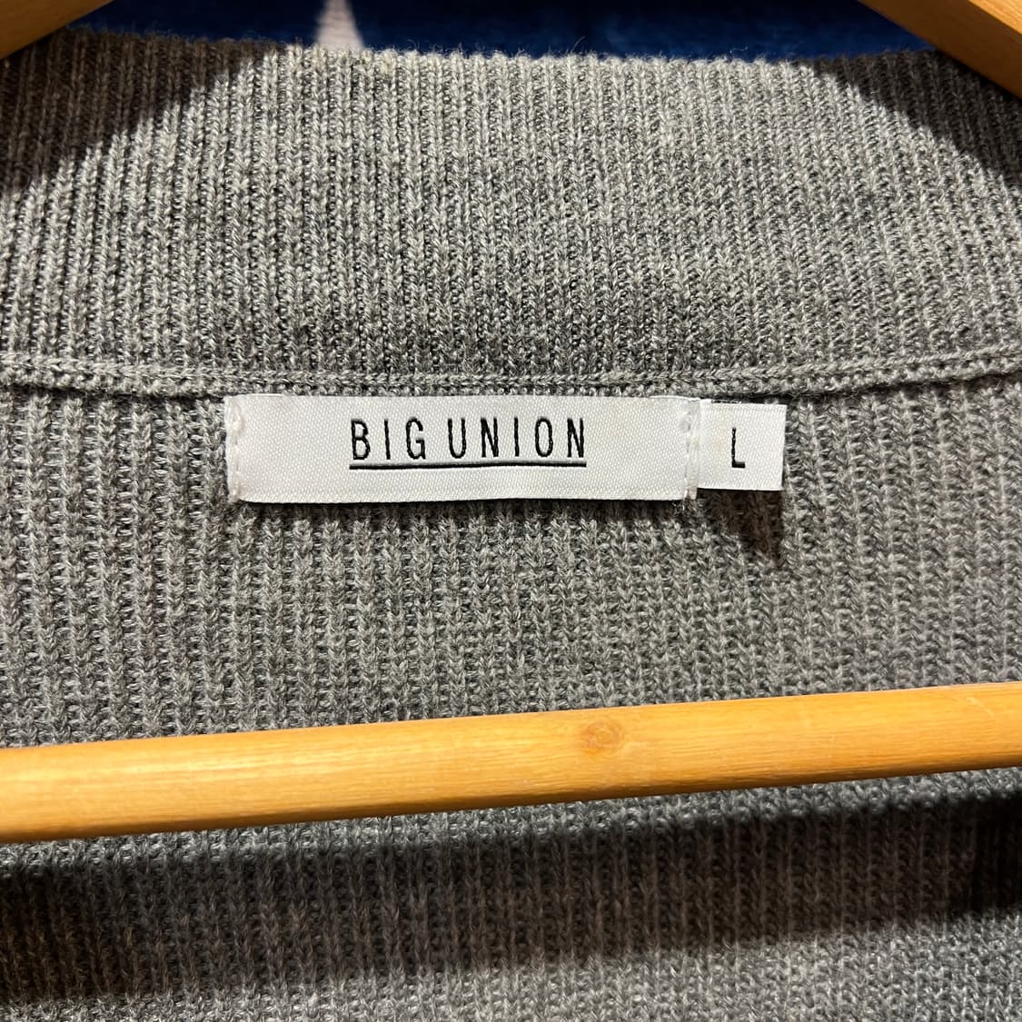 빅유니온 니트 집업 상품이미지3