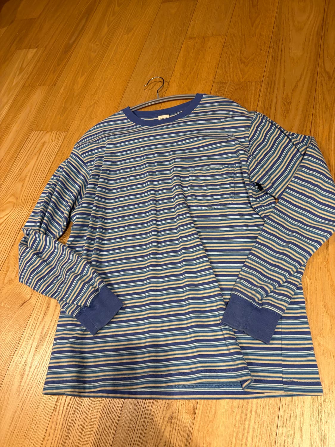 카키스 스트라이프 롱슬리브 상품이미지1