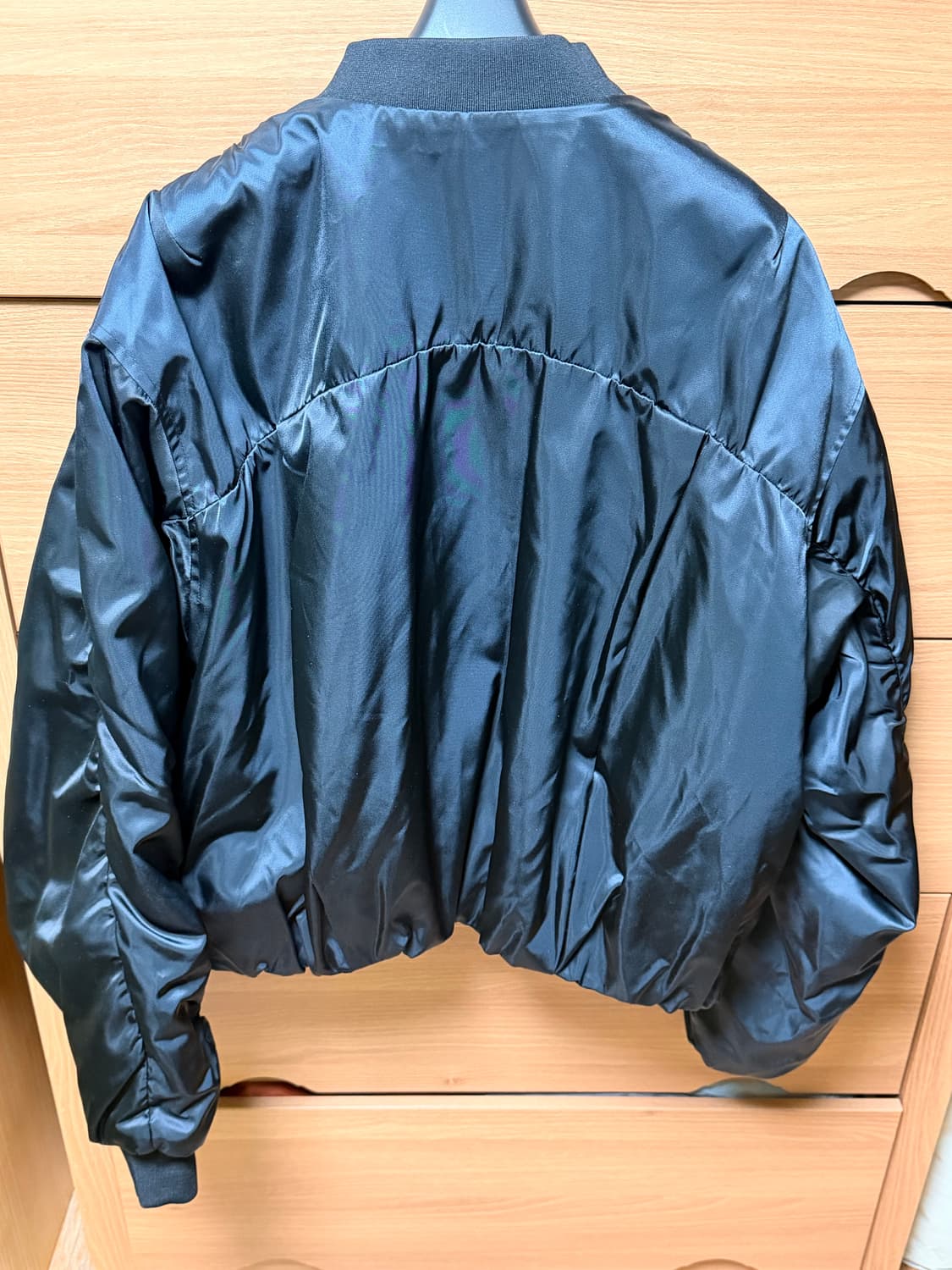 oam팩토리 x 일꼬르소 셔링 ma-1 블랙 L 상품이미지3