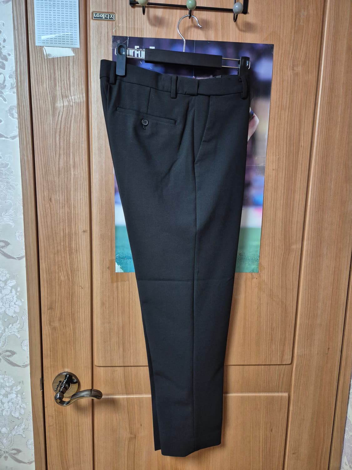 지오다노 테이퍼드 슬랙스 블랙 33 상품이미지2