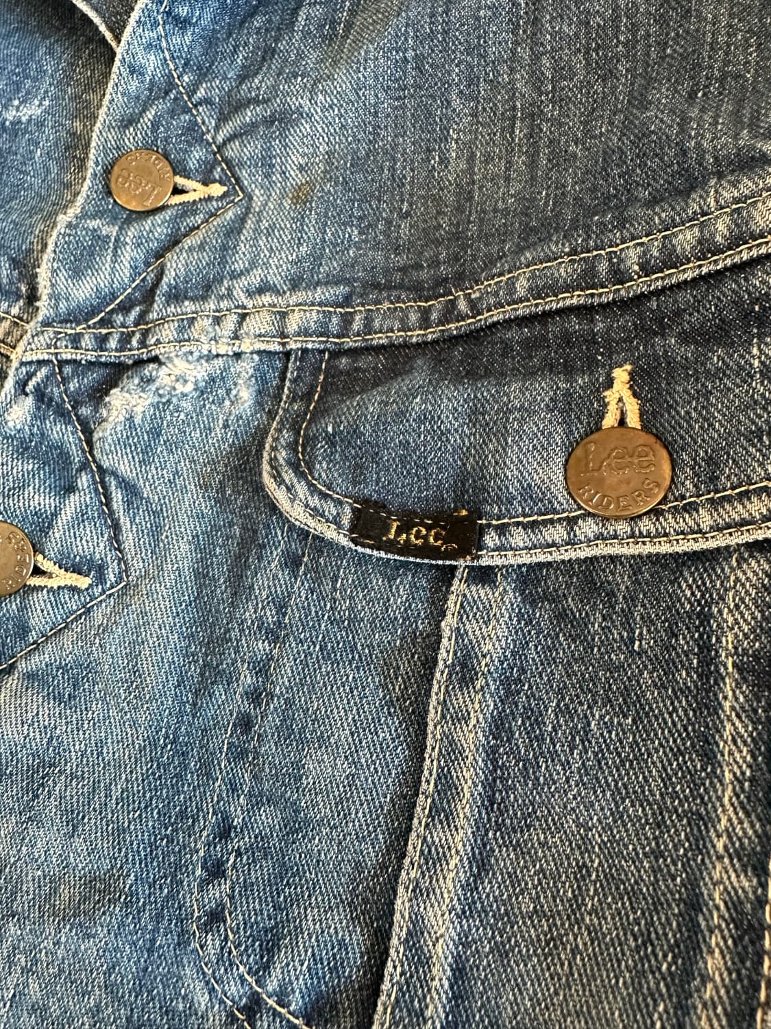 60s USA LEE 빈티지 리 스톰라이더 101LJ 전기형 데님 자켓 상품이미지4