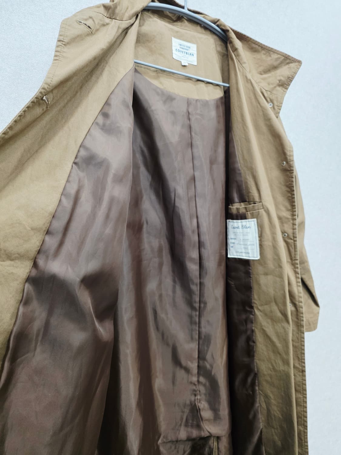 COVETBLAN 코튼 롱 코트 / 봄 야상코트 상품이미지5