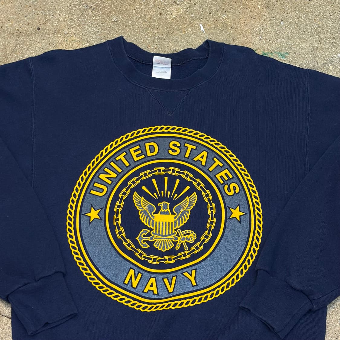 90s Made in USA 빈티지 밀리터리 US 네이비 맨투맨 상품이미지2