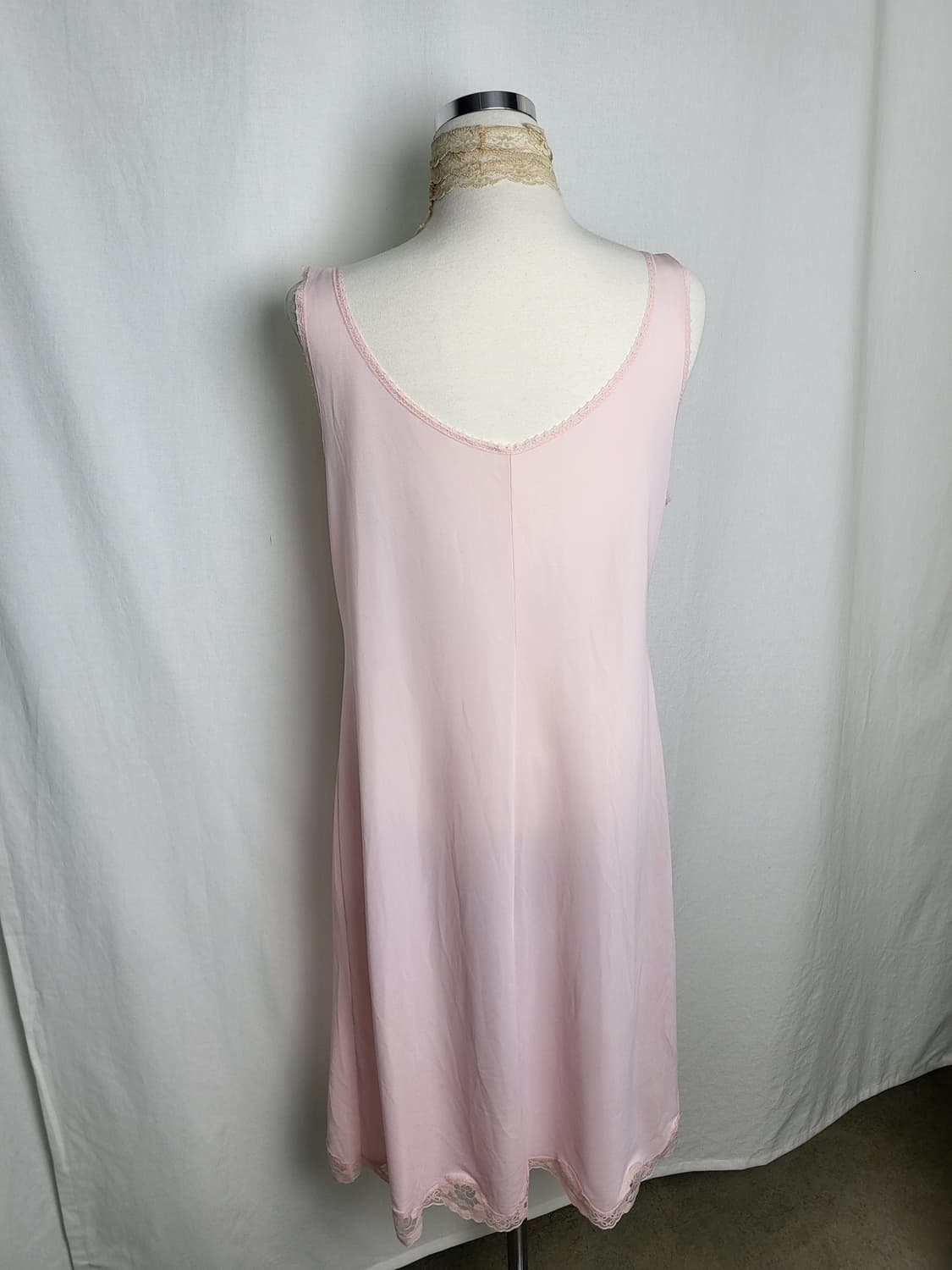 빈티지 로즈핑크 슬립 원피스 상품이미지3