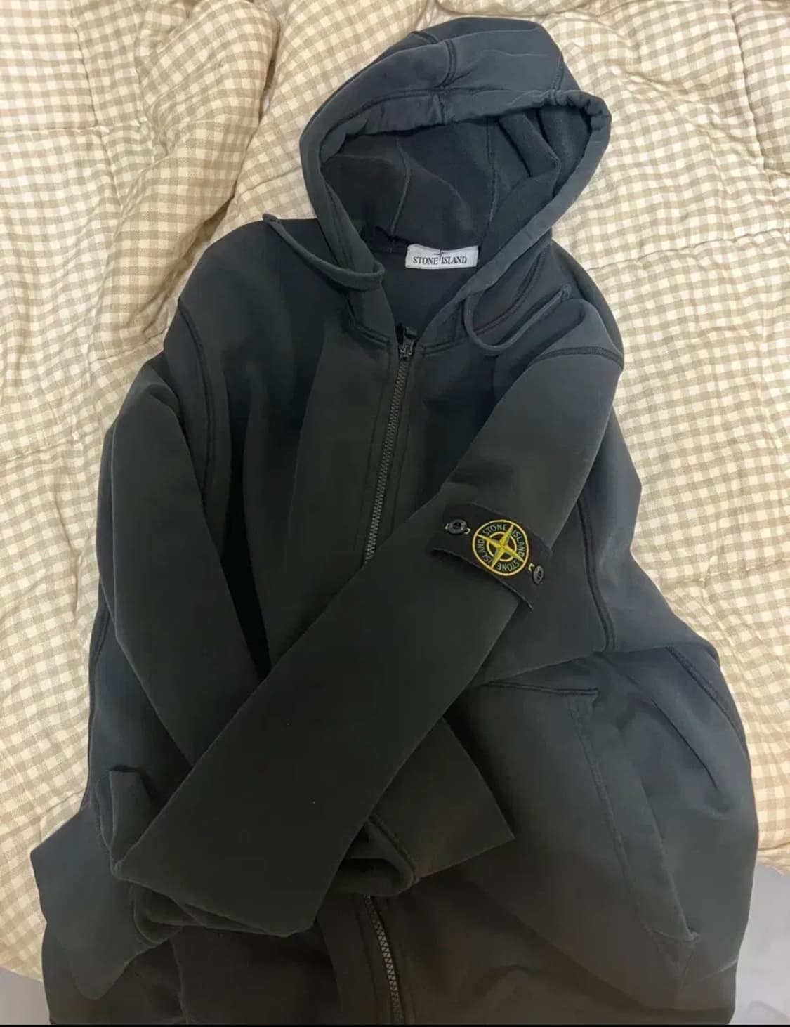 스톤아일랜드 후드집업 블랙 XXL 상품이미지1