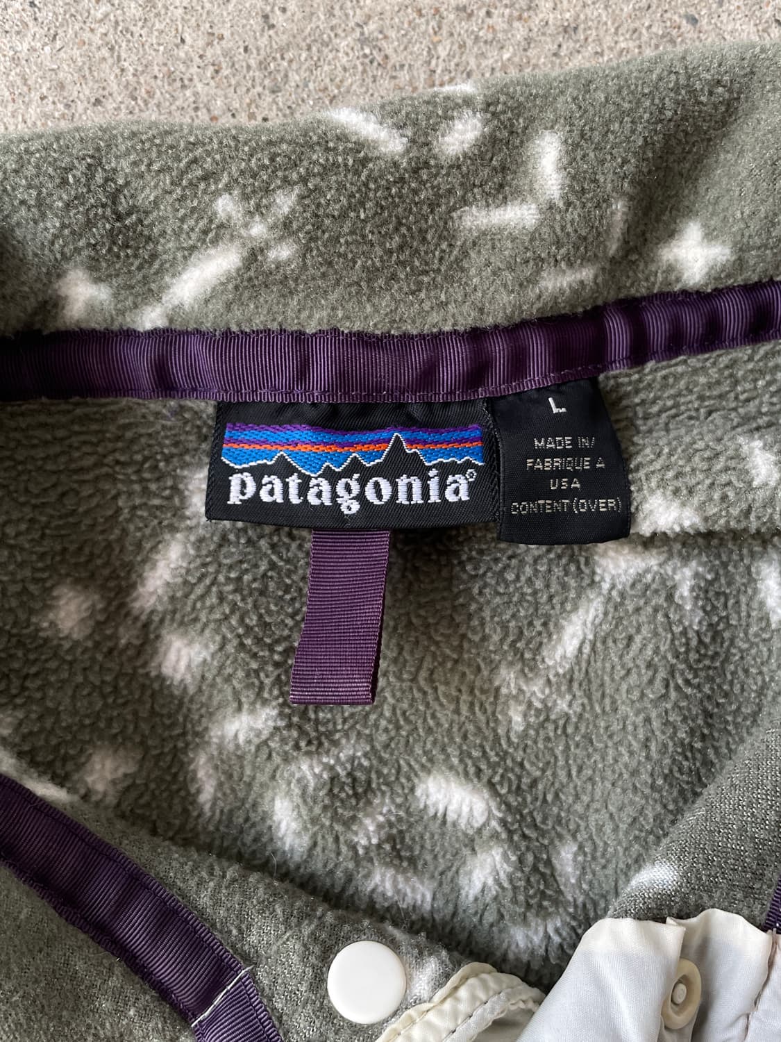 90s Patagonia Sage Green Synchilla SnapT 상품이미지9