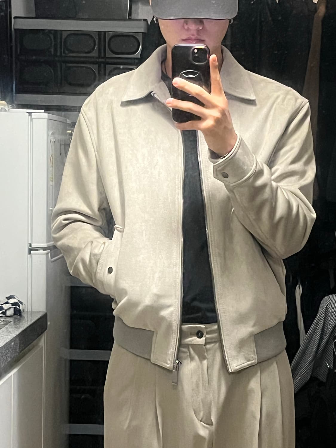 자라 셋업 블루종 상의 XL 하의 L 상품이미지2