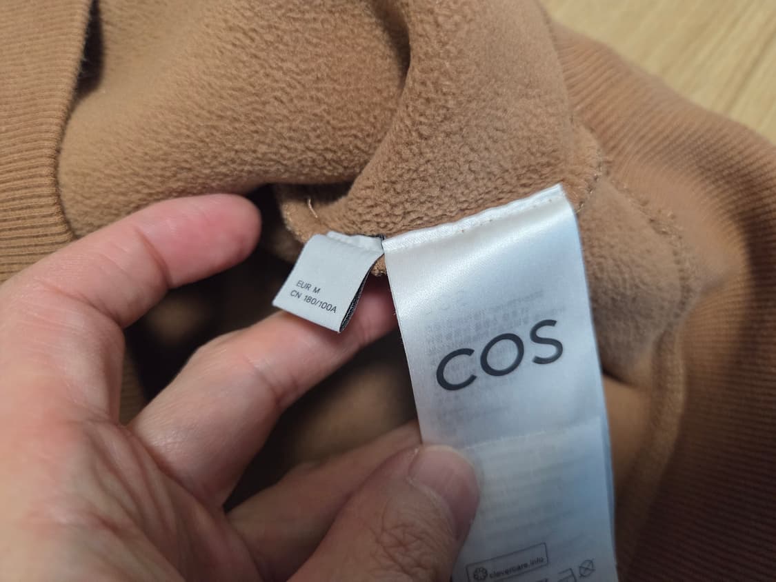 COS 릴렉스핏 테디 부클 맨투맨  상품이미지4