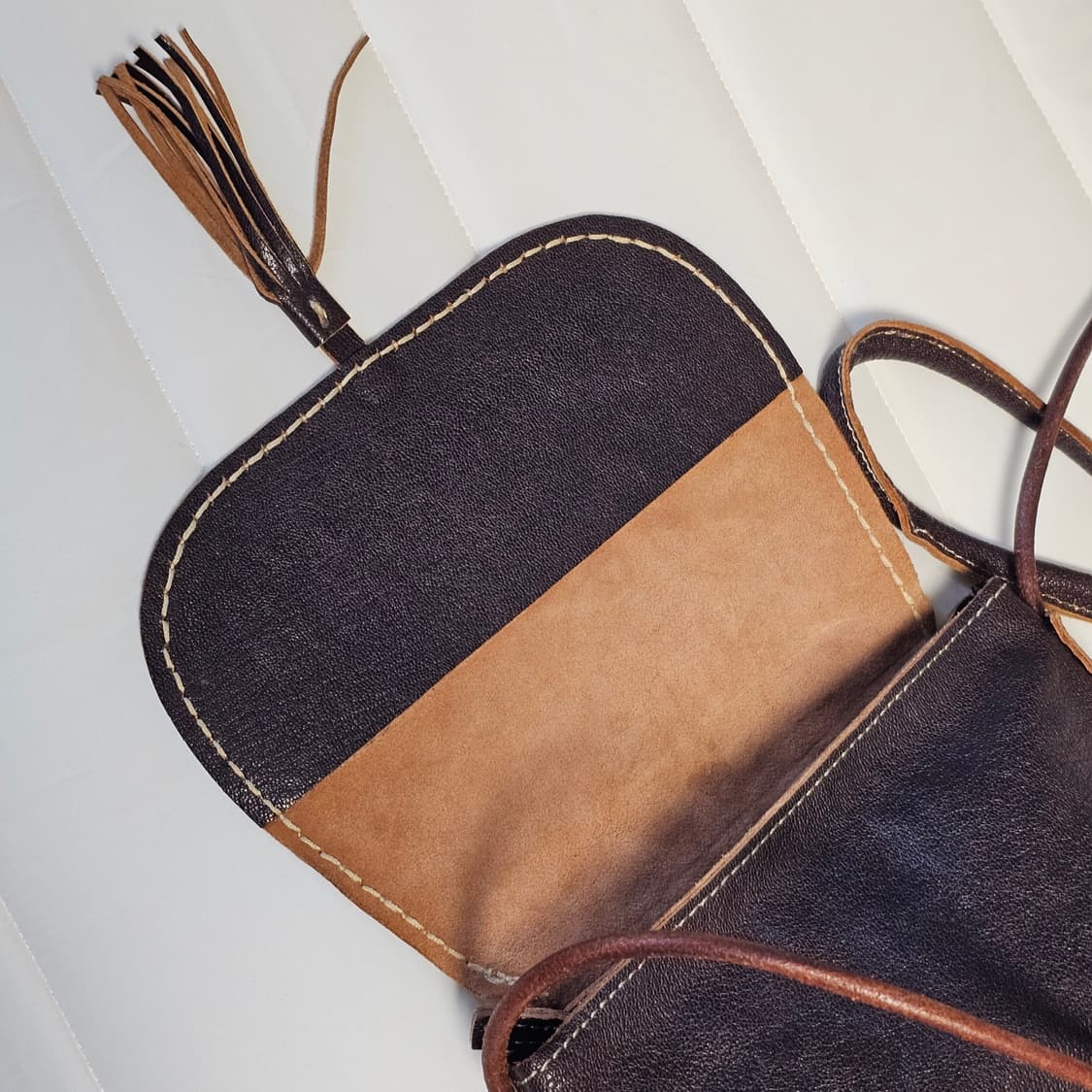 4dea works 포디어웍스 웨스턴 가죽 크로스백 숄더백 가방 모리걸 상품이미지4