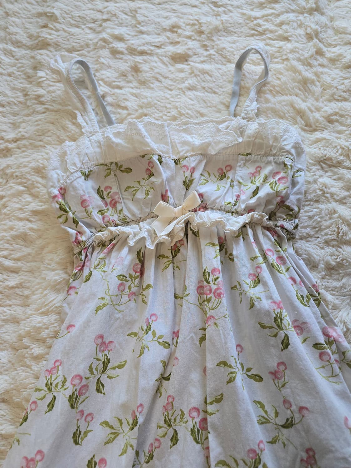 빈티지 모리걸 플라워 레이스 롱원피스 상품이미지2