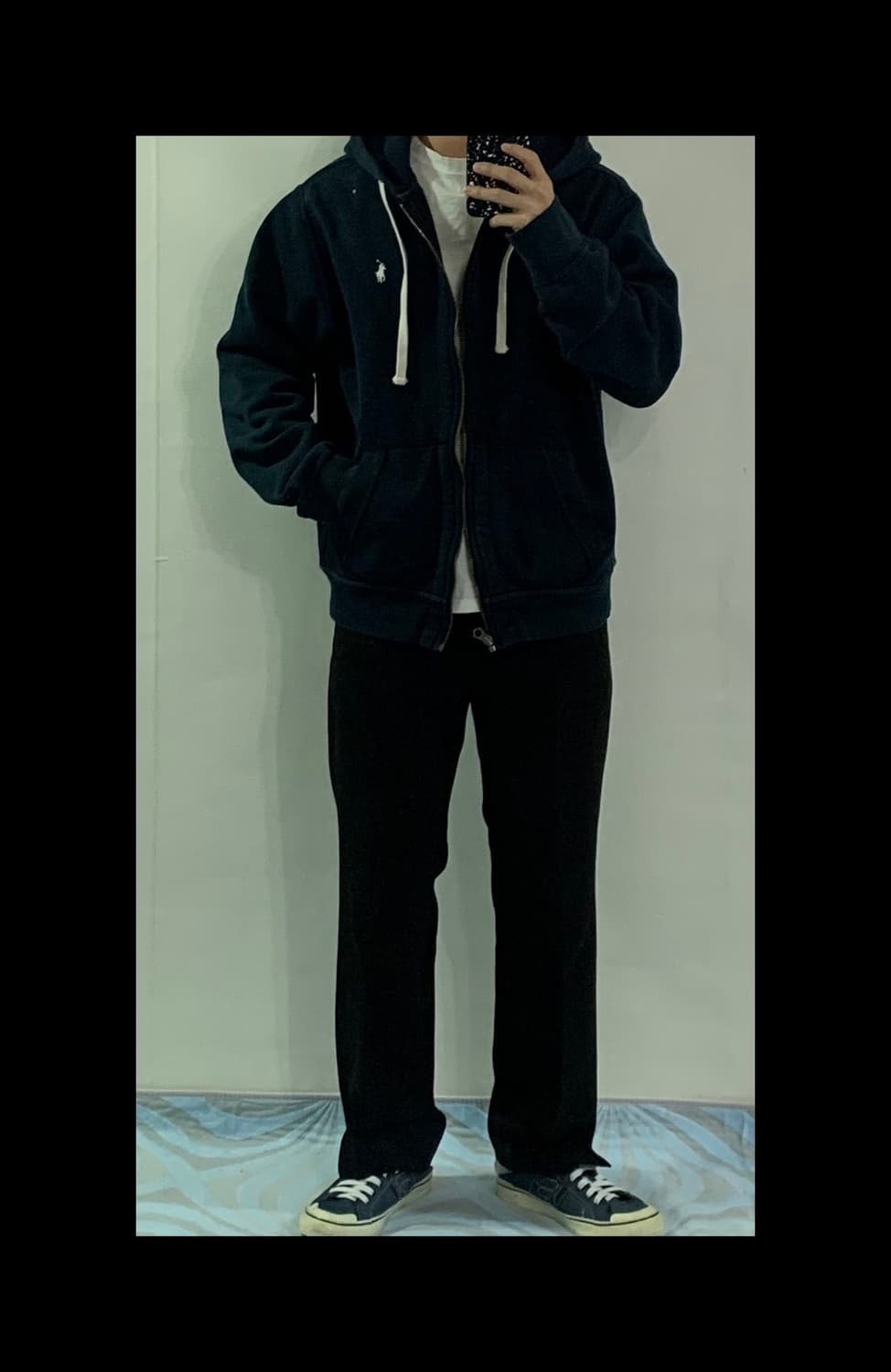 폴로 랄프로렌 블랙 후드집업 상품이미지2