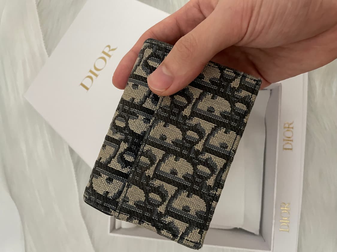 디올 오블리크 새들 카드지갑 베이지 상품이미지5