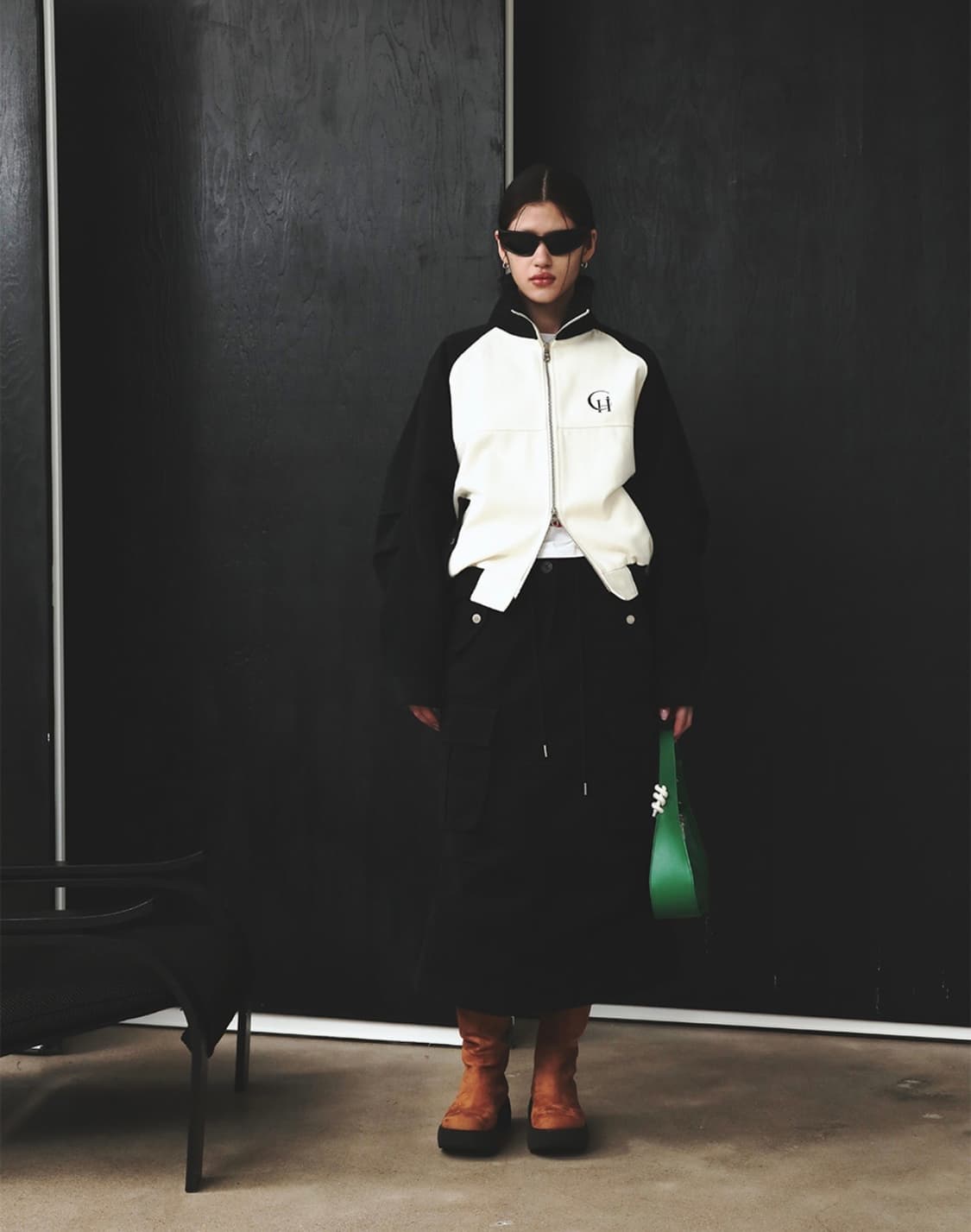 하이키클럽 자켓 스커트 셋업 블랙 상품이미지1