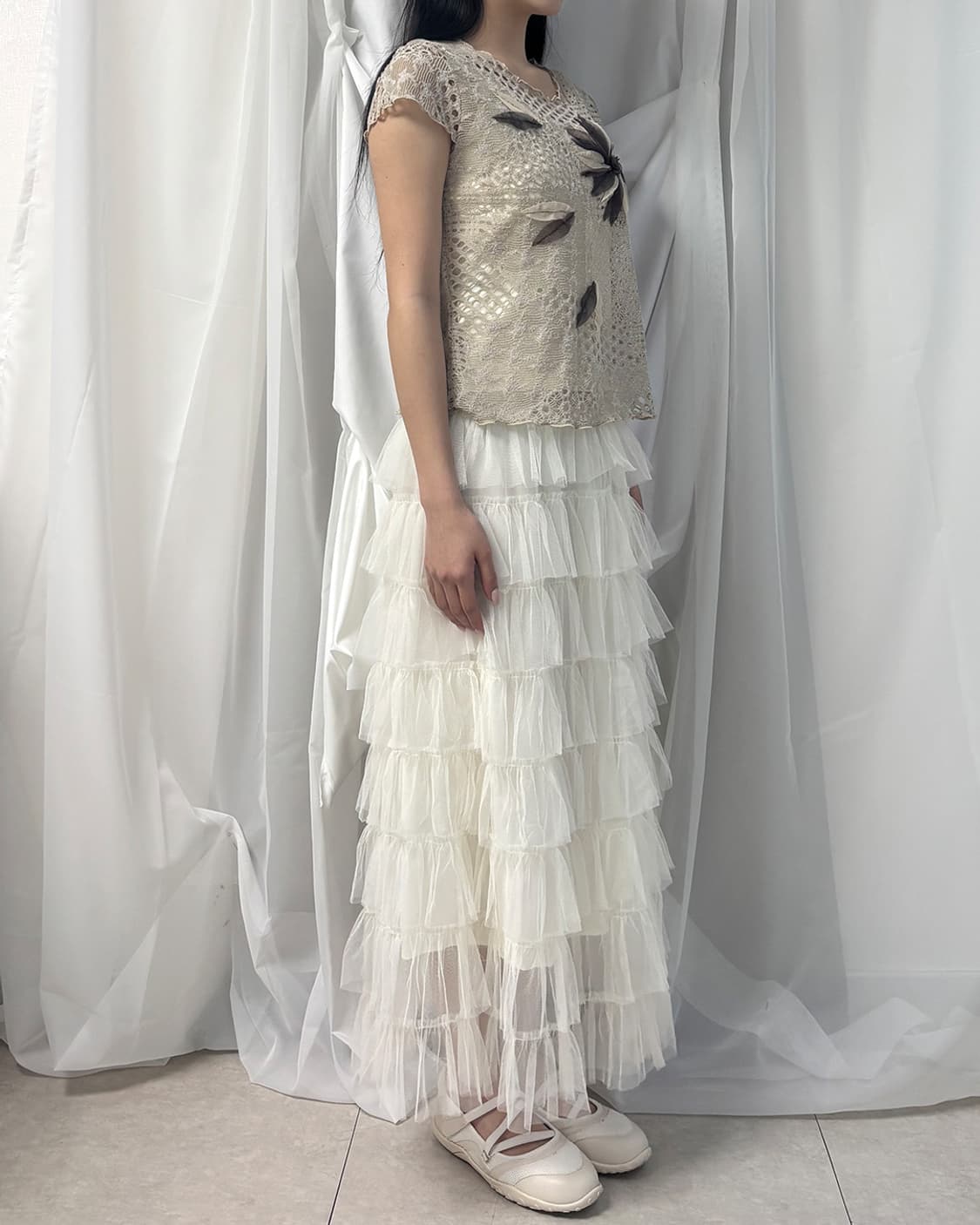 SEIRA fade bloom crochet top 상품이미지3