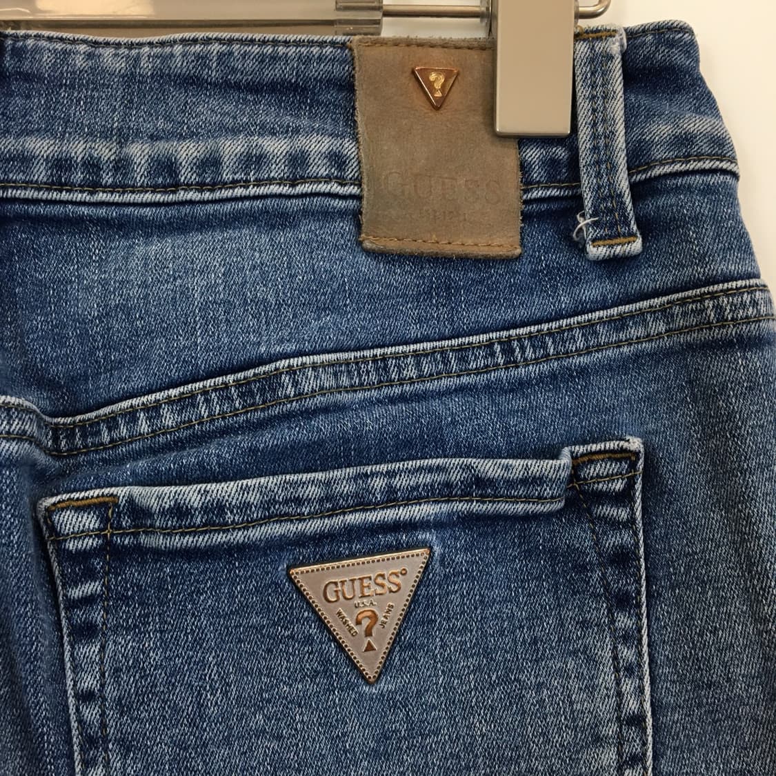 게스 프리미엄 은장 스트레이트 데님진 30 인치  상품이미지4