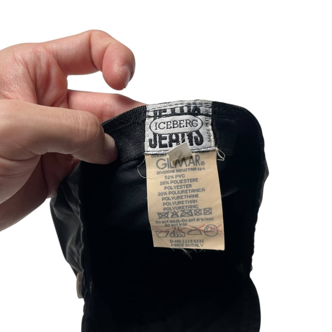 iceberg jeans pvc 승모모자 (italy made) 상품이미지7