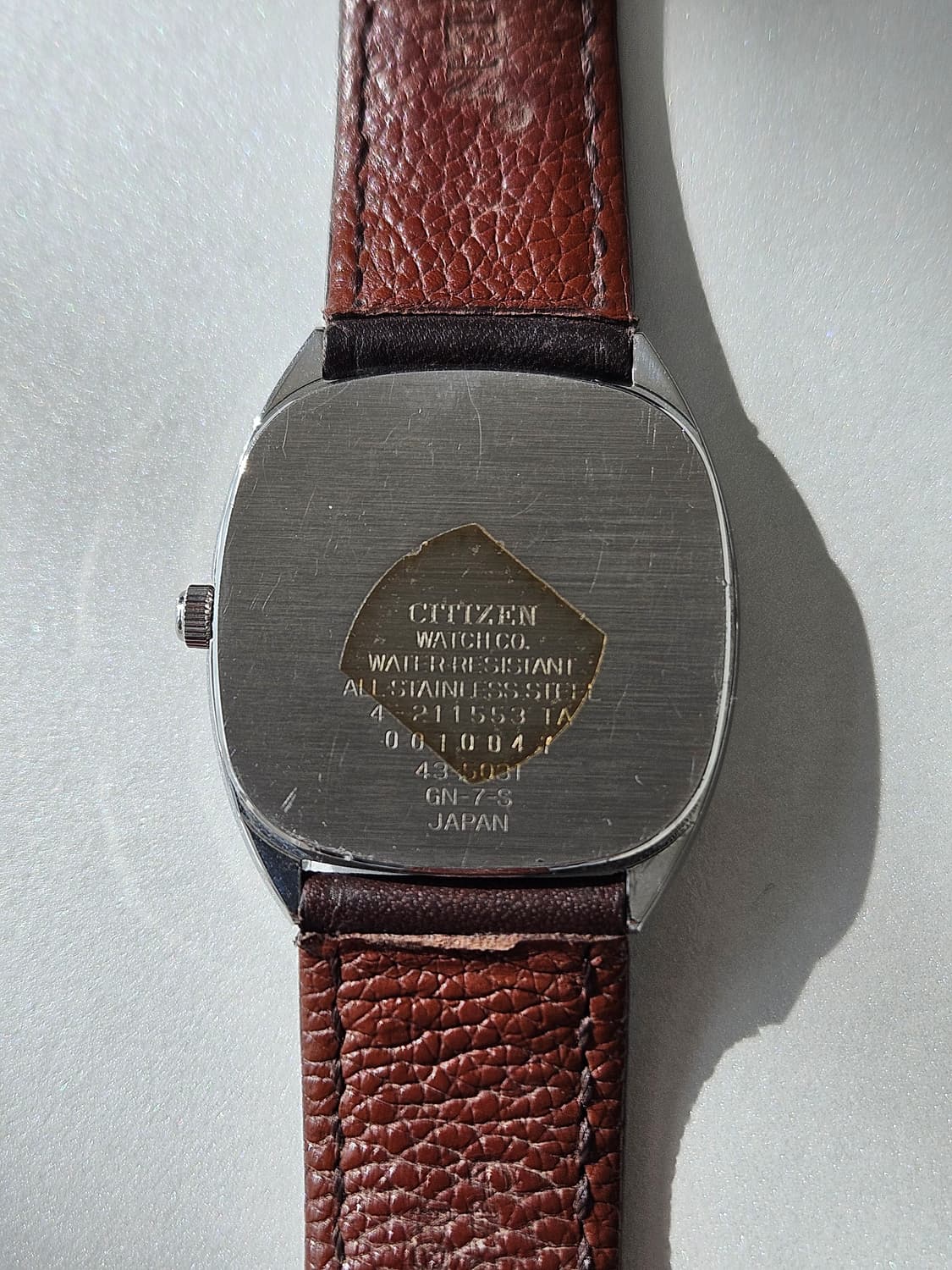빈티지 시티즌 쿼츠 가죽 시계 상품이미지4