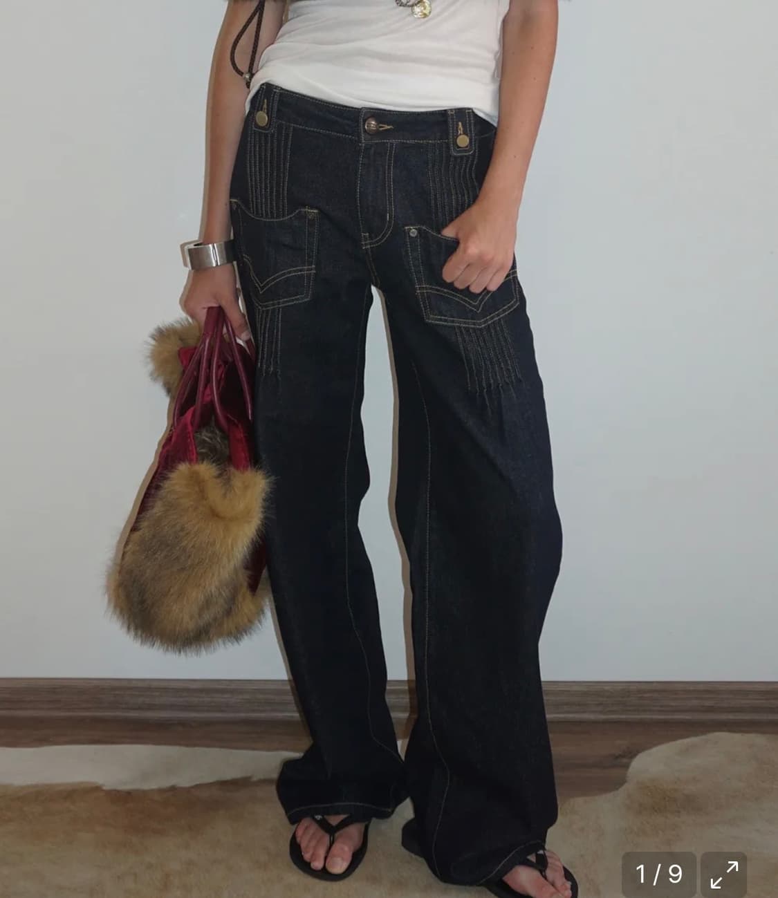 Pintuck Pocket Denim Pants [Indigo] 상품이미지1