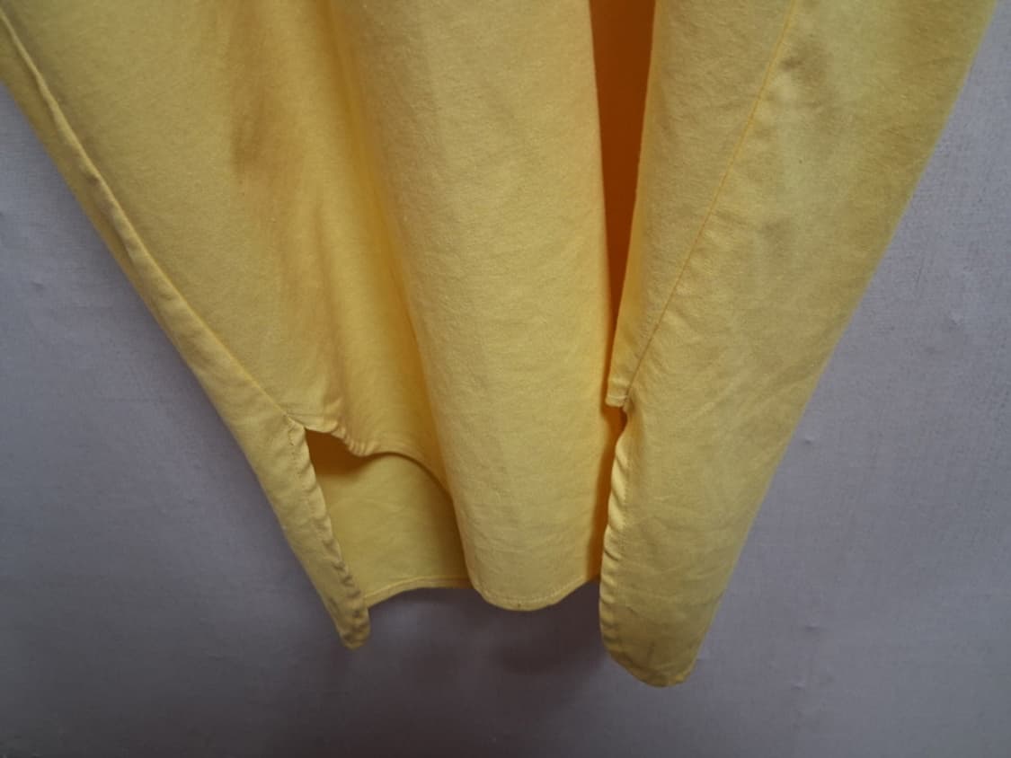 일본수입 옐로우 루즈핏 백오픈 스트링 롱원피스 표기 프리사이즈
 상품이미지5