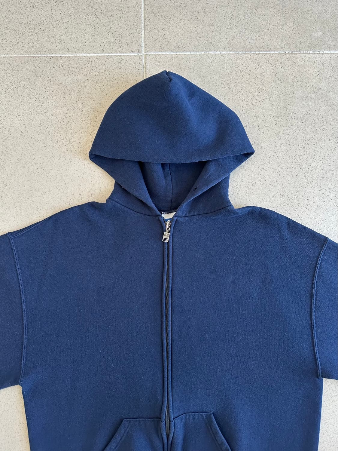 90s 빈티지 러셀 후드집업 네이비 L 상품이미지4