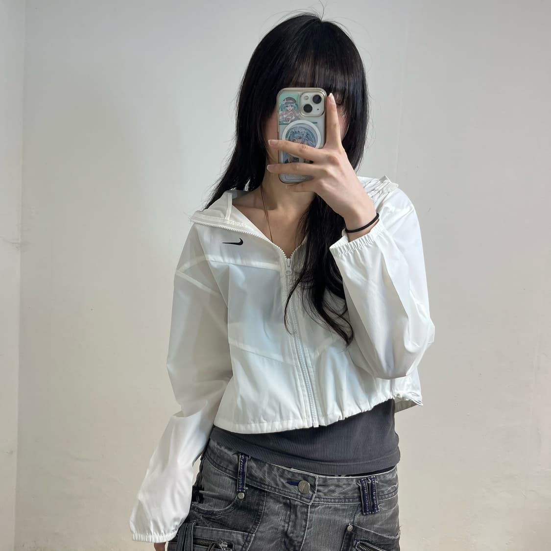 Nike white windbreaker 상품이미지1