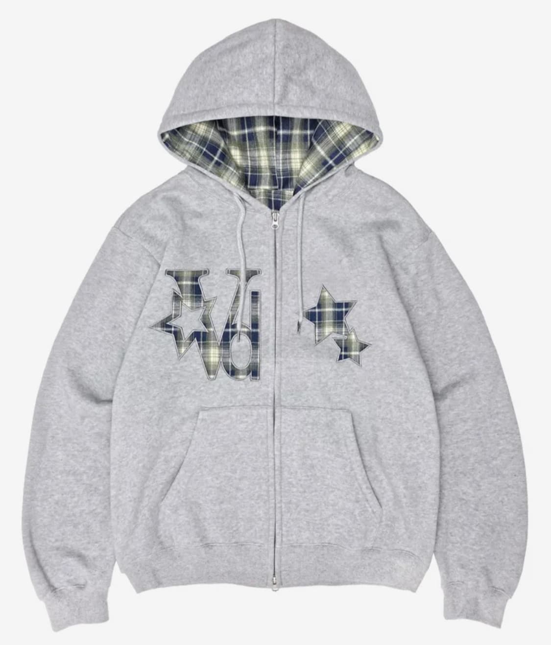 비디오자키 비키 리버시블 후드집업 자켓 멜란지 그레이 상품이미지2