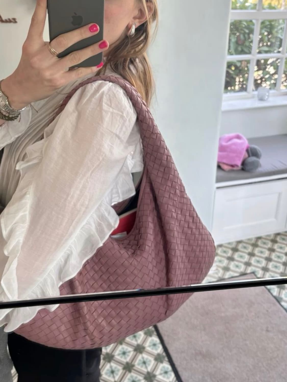 [A+ 정품] 보테가베네타 호보백 스몰 인디핑크 상품이미지9