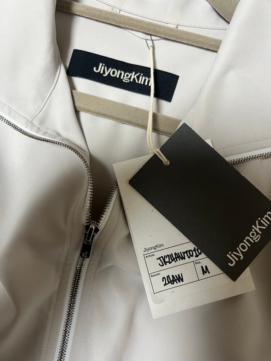 지용킴 레이어드 집업 셔츠 상품이미지1