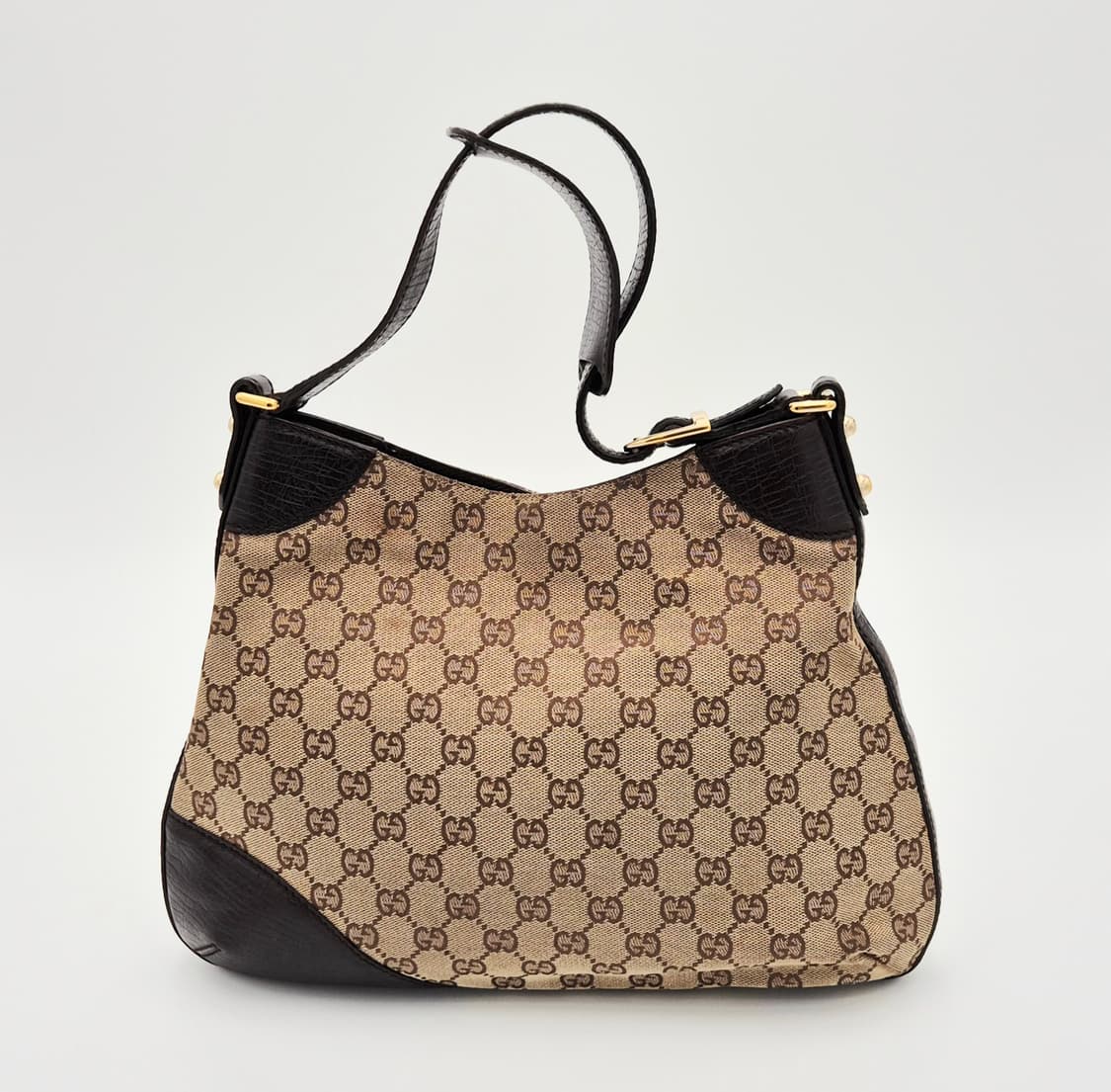 구찌 슈프림 홀스빗 GG 캔버스 호보백 상품이미지2