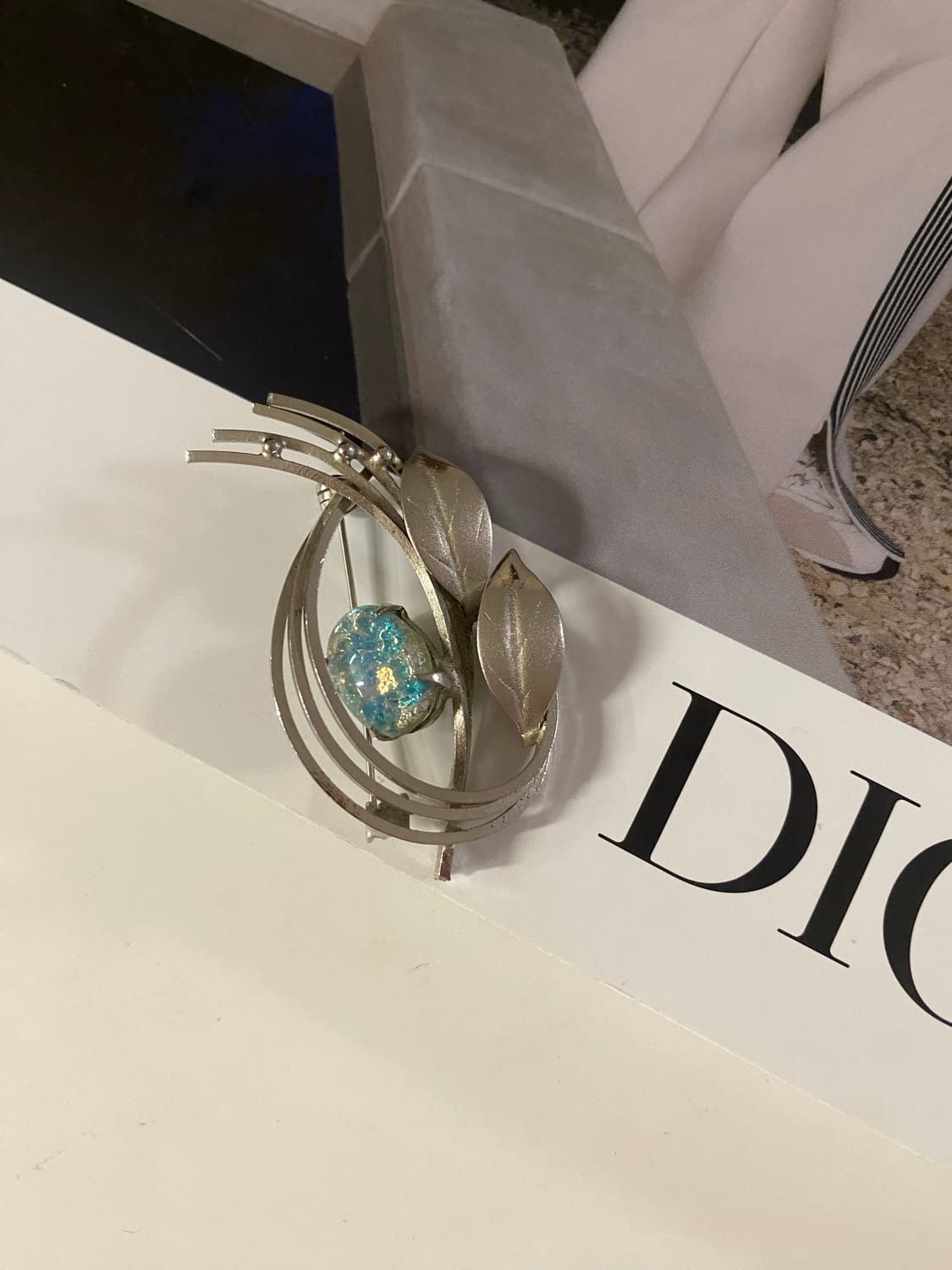 실버톤 오로라 브로치 상품이미지6