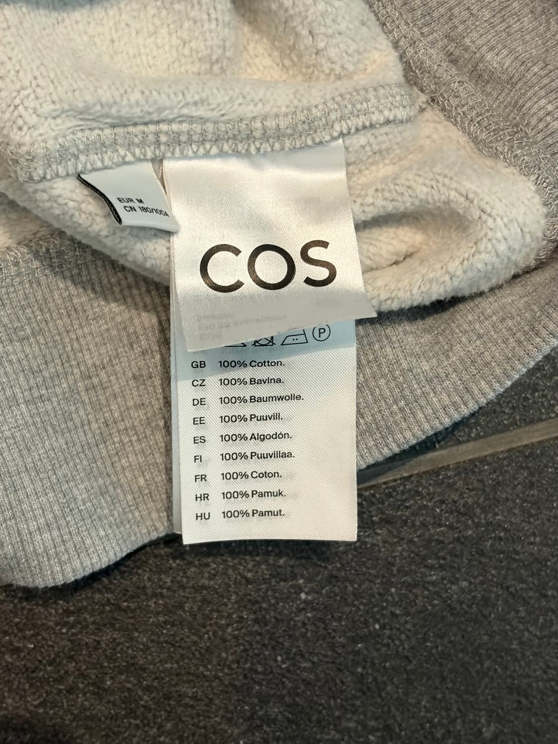 COS 릴렉스드 핏 맨투맨 상품이미지4