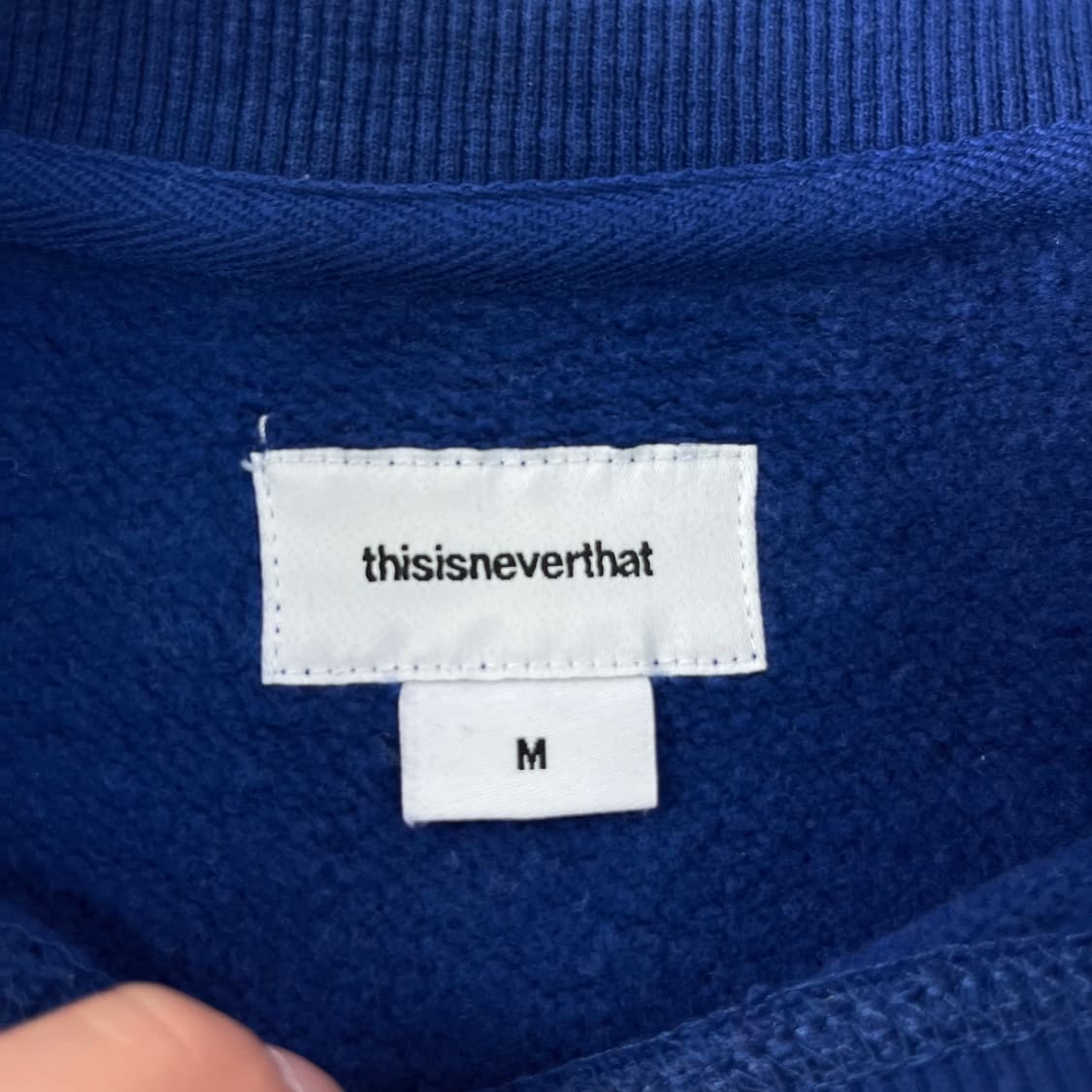 100 디스이즈네버댓 자수로고 맨투맨 상품이미지3