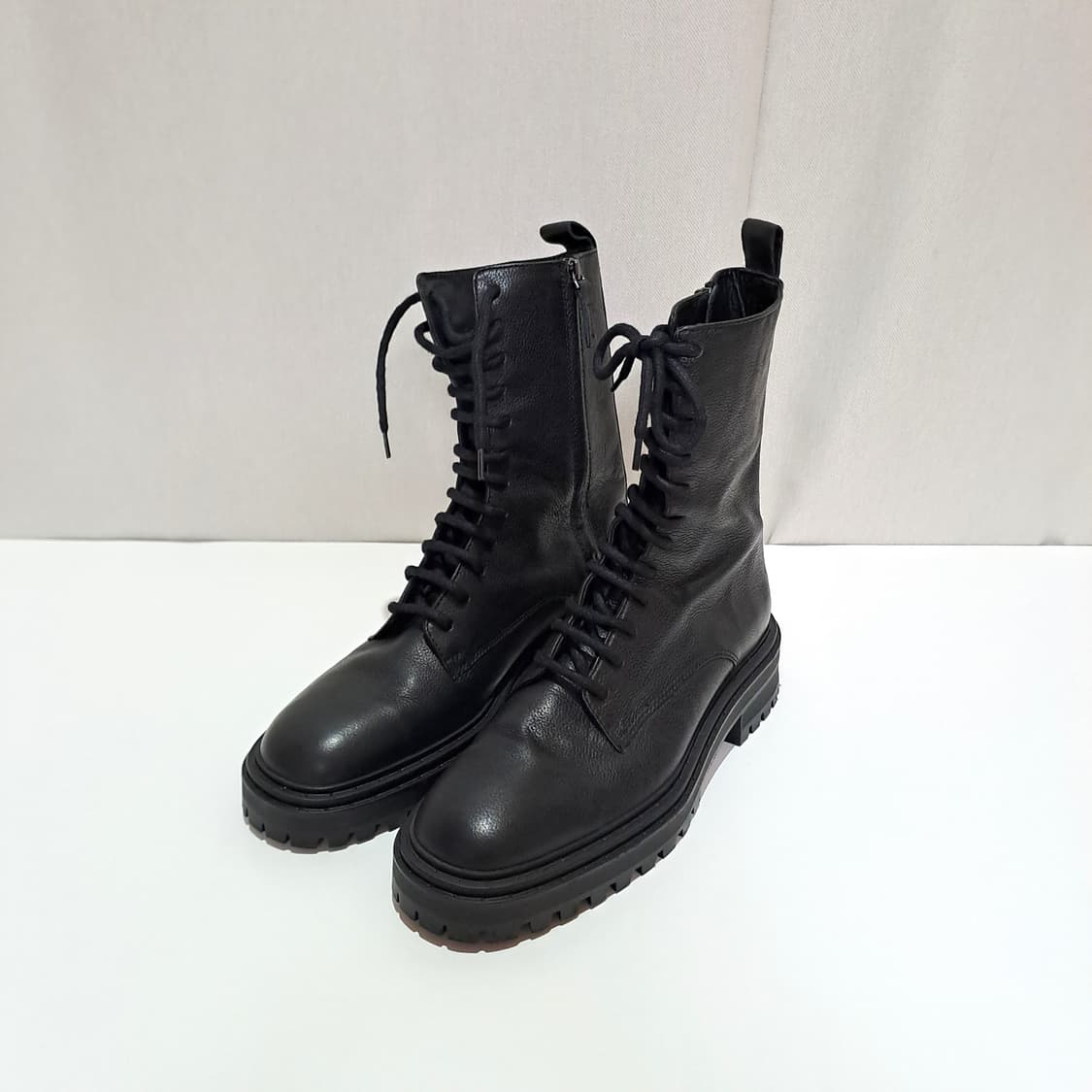 (택포) 마시모두띠 가죽 블랙 워커 265 B781 상품이미지1