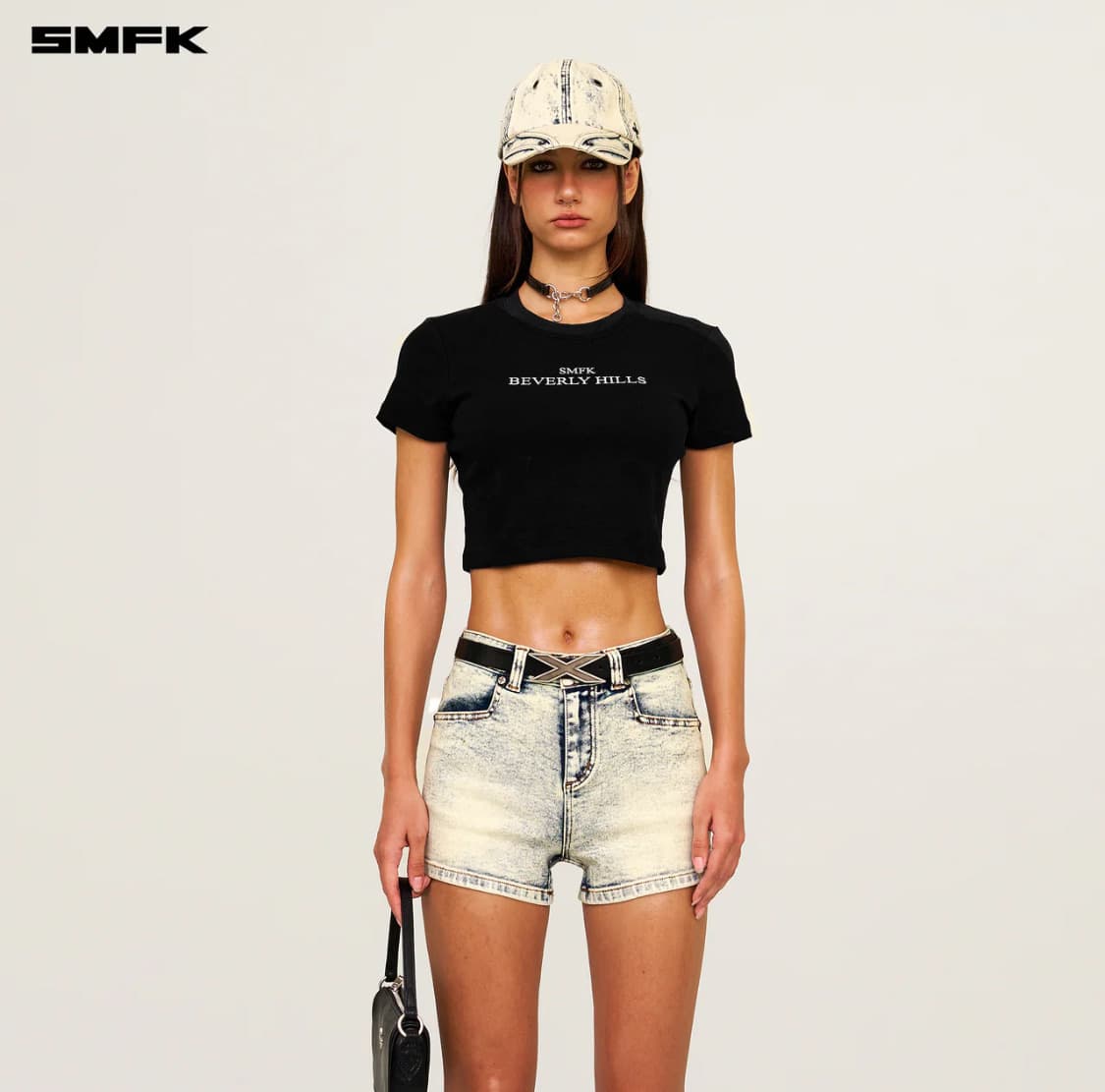 SMFK compass dancer 클래식 데님 쇼츠 스노우플레이크 xs 상품이미지8