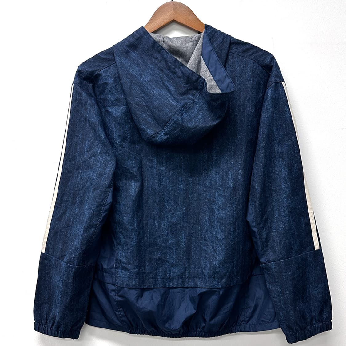 아디다스 네오 후드 바람막이 자켓 점퍼 네이비 남녀공용 상품이미지4