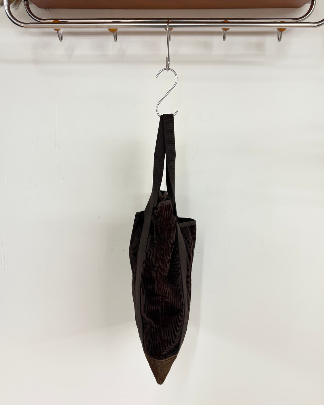 입생로랑 브라운 코듀로이 토트백 상품이미지4