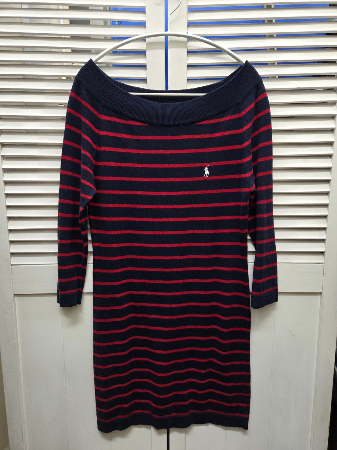 폴로 랄프로렌 오픈숄더 니트 원피스 상품이미지1