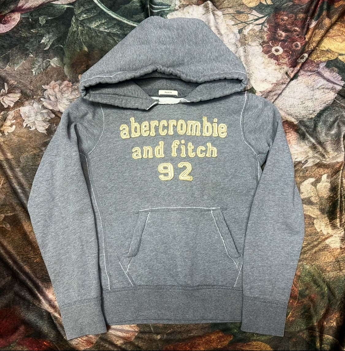 아베크롬비 빈티지 타이트핏 그레이후드티 XL 상품이미지1